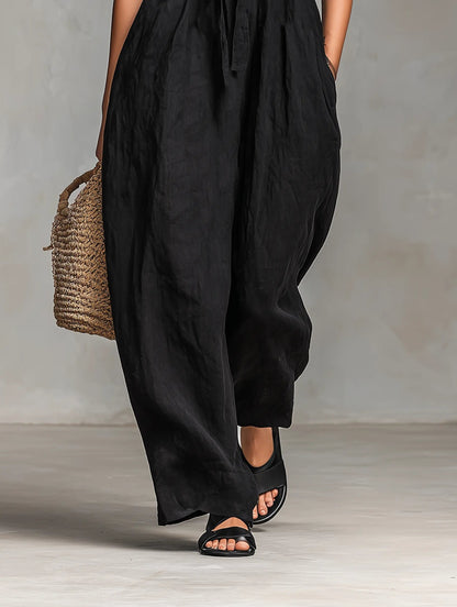 Jumpsuit Damen | Trägerloses Wide Leg Design & Bindung