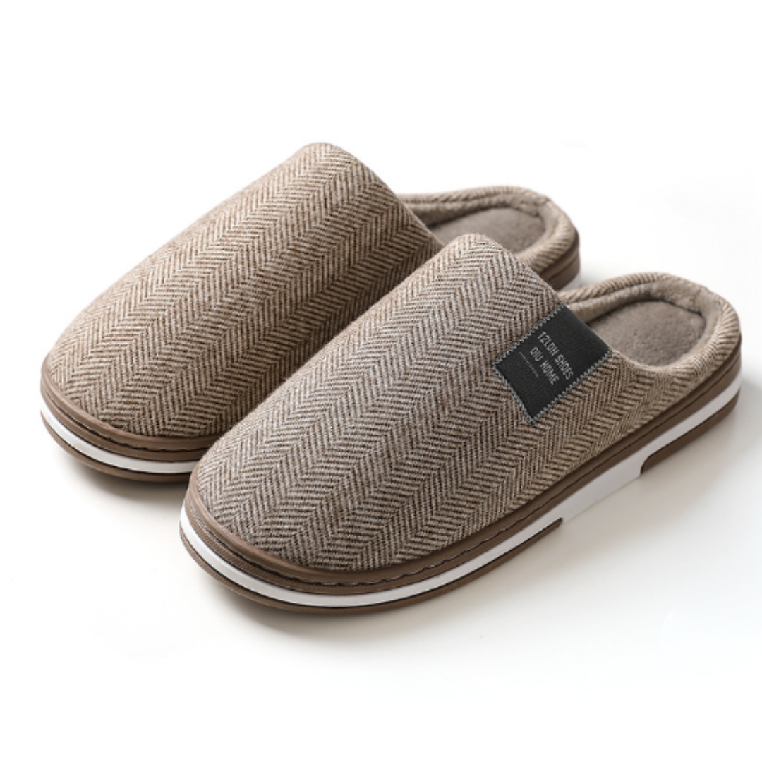 Hausschuhe für Herren | Plüschiger Slip-On-Komfort