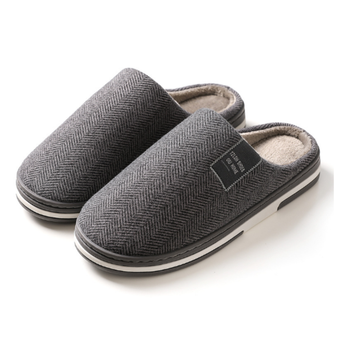 Hausschuhe für Herren | Plüschiger Slip-On-Komfort
