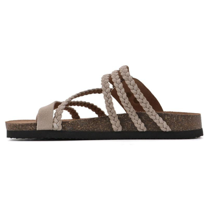 Hayleigh Kork Geflochtene Sandalen 1