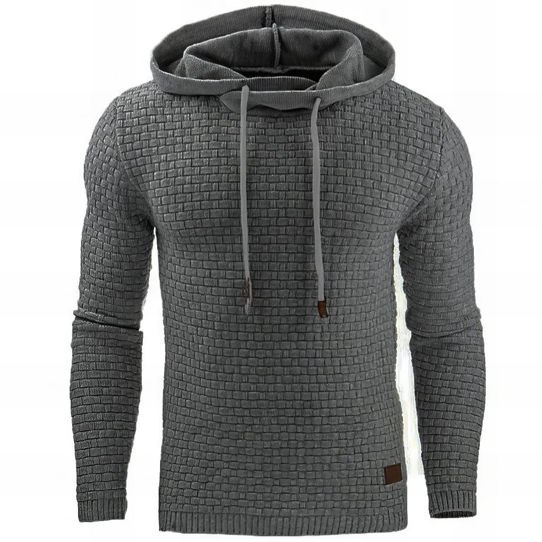 Herren Hoodie Regular Fit Kängurutasche Kordelzug Kapuze 2