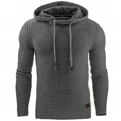 Herren Hoodie Regular Fit Kängurutasche Kordelzug Kapuze 2