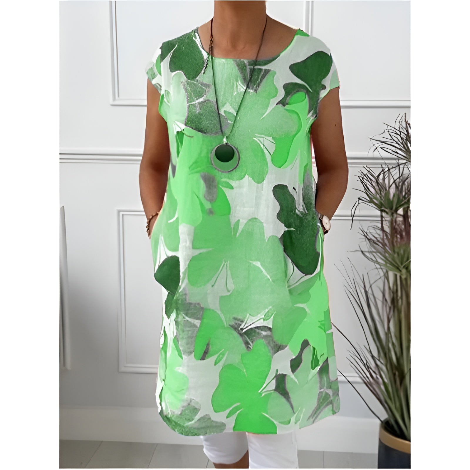 Hemdkleid Damen | Sommerlich-buntes Blütenkleid