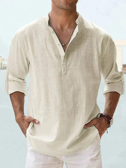 Henley Shirt Herren | Lässig & Elegant für Sommer & Urlaub