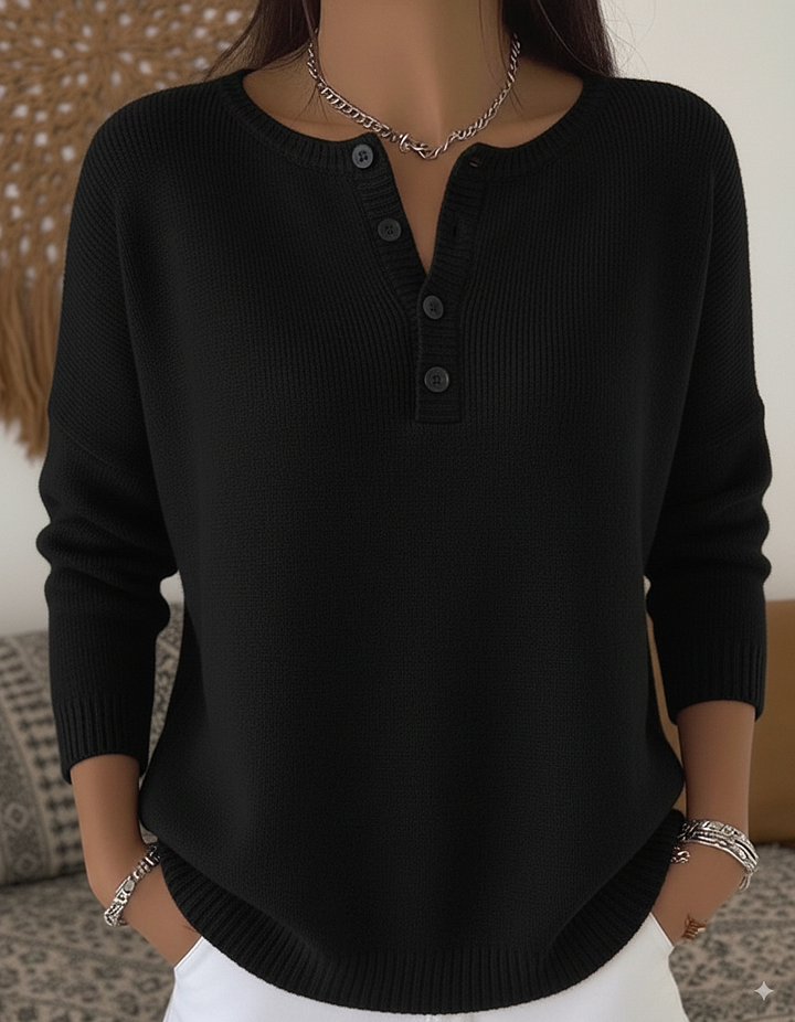 Henley Sweatshirt Damen | Soft-Touch Komfort 3