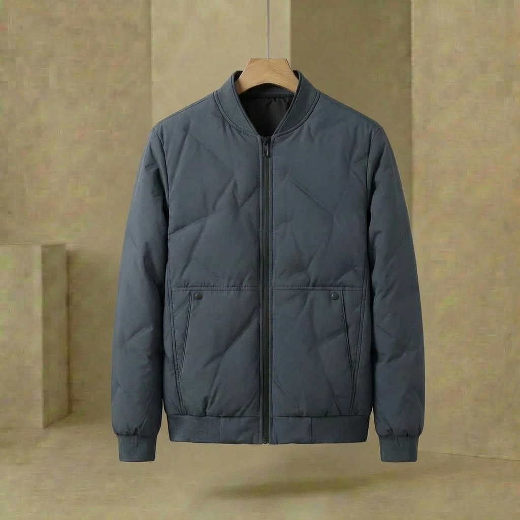 Herren Bomberjacke Stehkragen Leichte Übergangsjacke Herbst 2