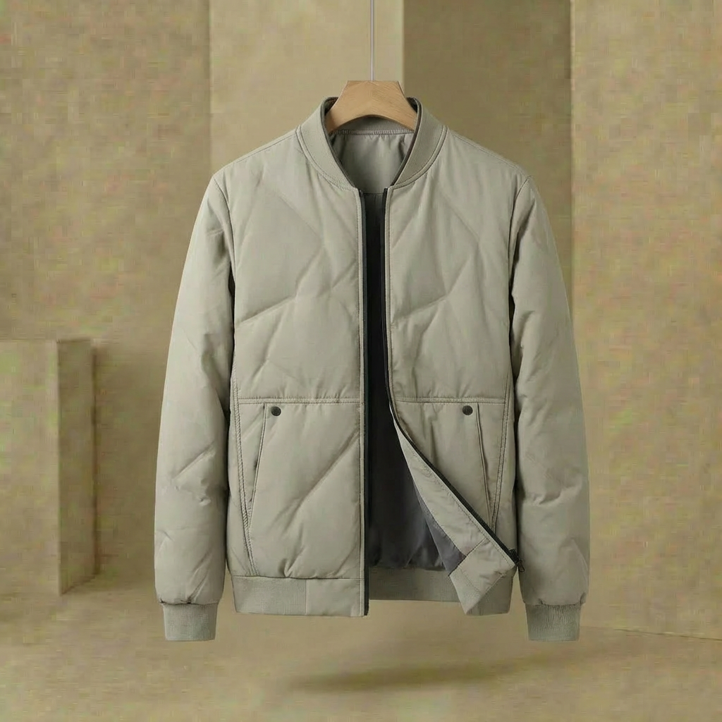 Herren Bomberjacke Stehkragen Leichte Übergangsjacke Herbst 7