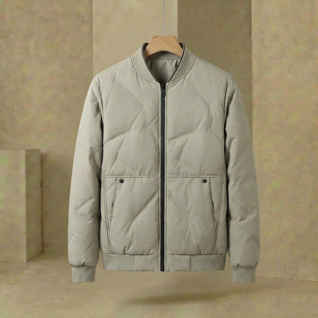 Herren Bomberjacke Stehkragen Leichte Übergangsjacke Herbst 1
