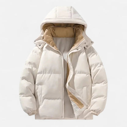 Herren-Daunenjacke, mit Kapuze, Oversized | Winter