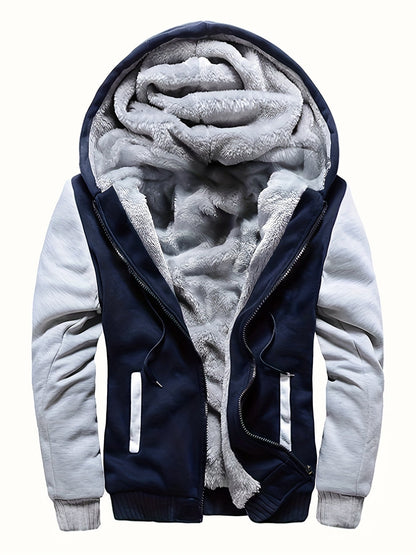 Herren-Fleecejacke | Winddicht, Freizeit | Normale Passform