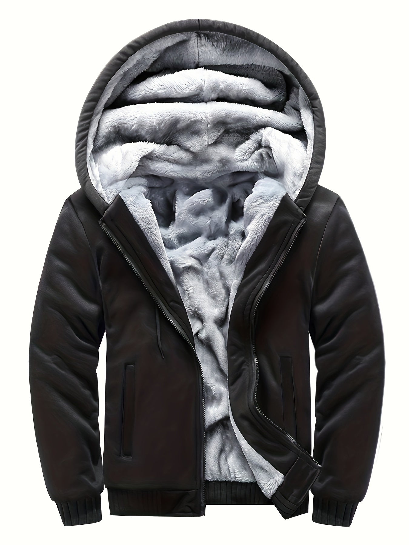 Herren-Fleecejacke | Winddicht, Freizeit | Normale Passform