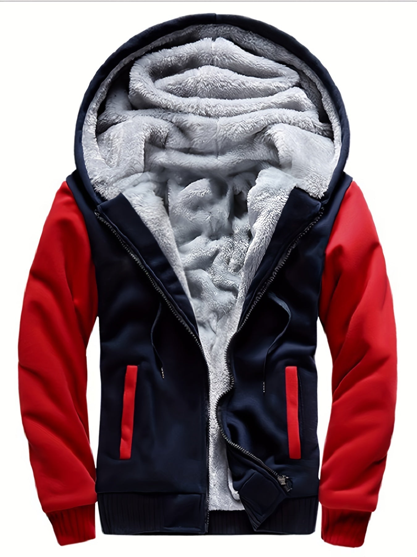 Herren-Fleecejacke | Winddicht, Freizeit | Normale Passform