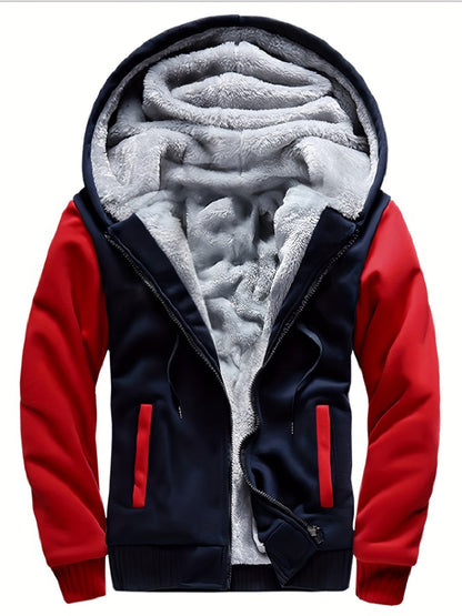 Herren-Fleecejacke | Winddicht, Freizeit | Normale Passform