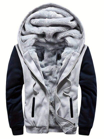 Herren-Fleecejacke | Winddicht, Freizeit | Normale Passform