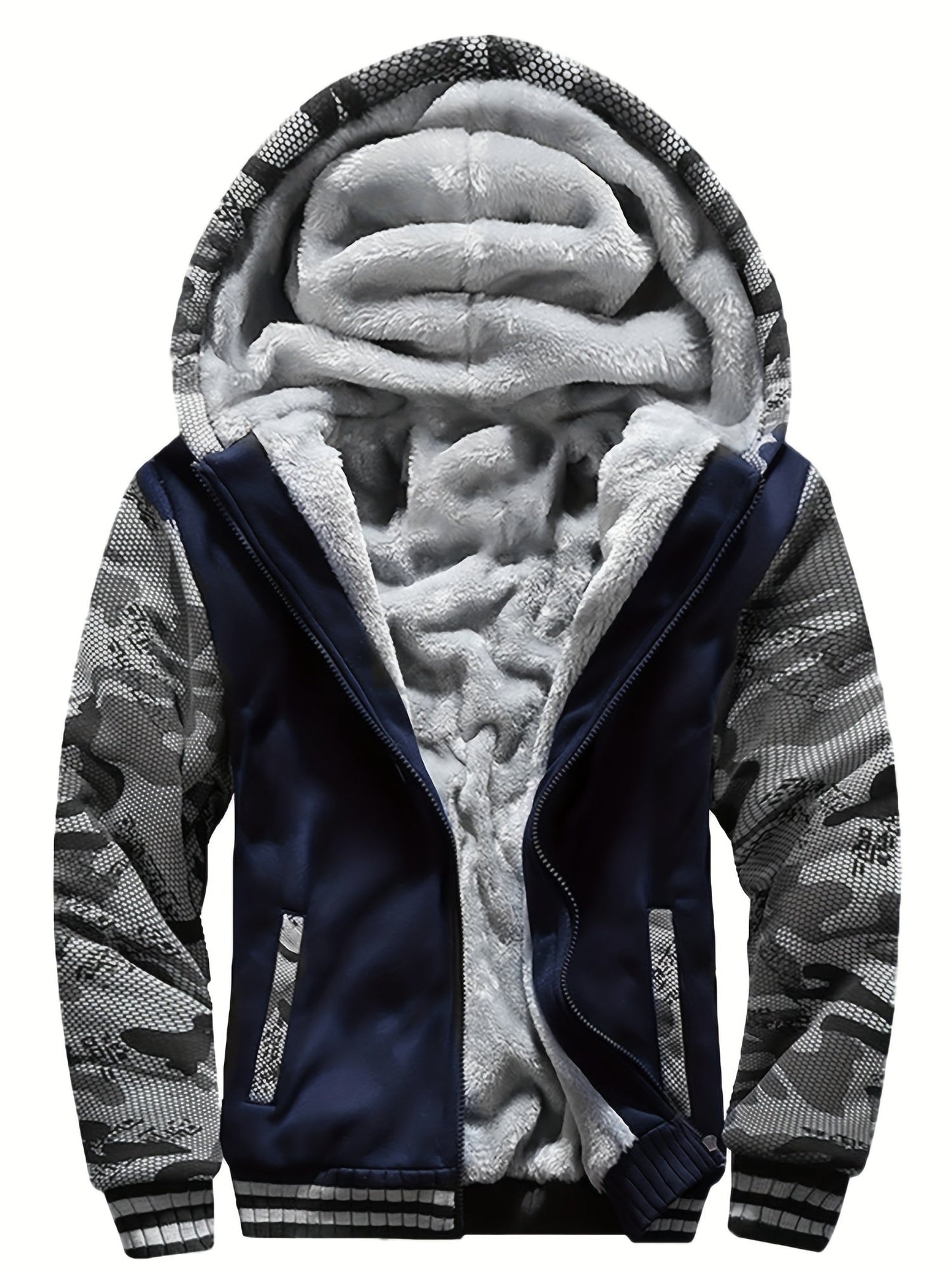 Herren-Fleecejacke | Winddicht, Freizeit | Normale Passform