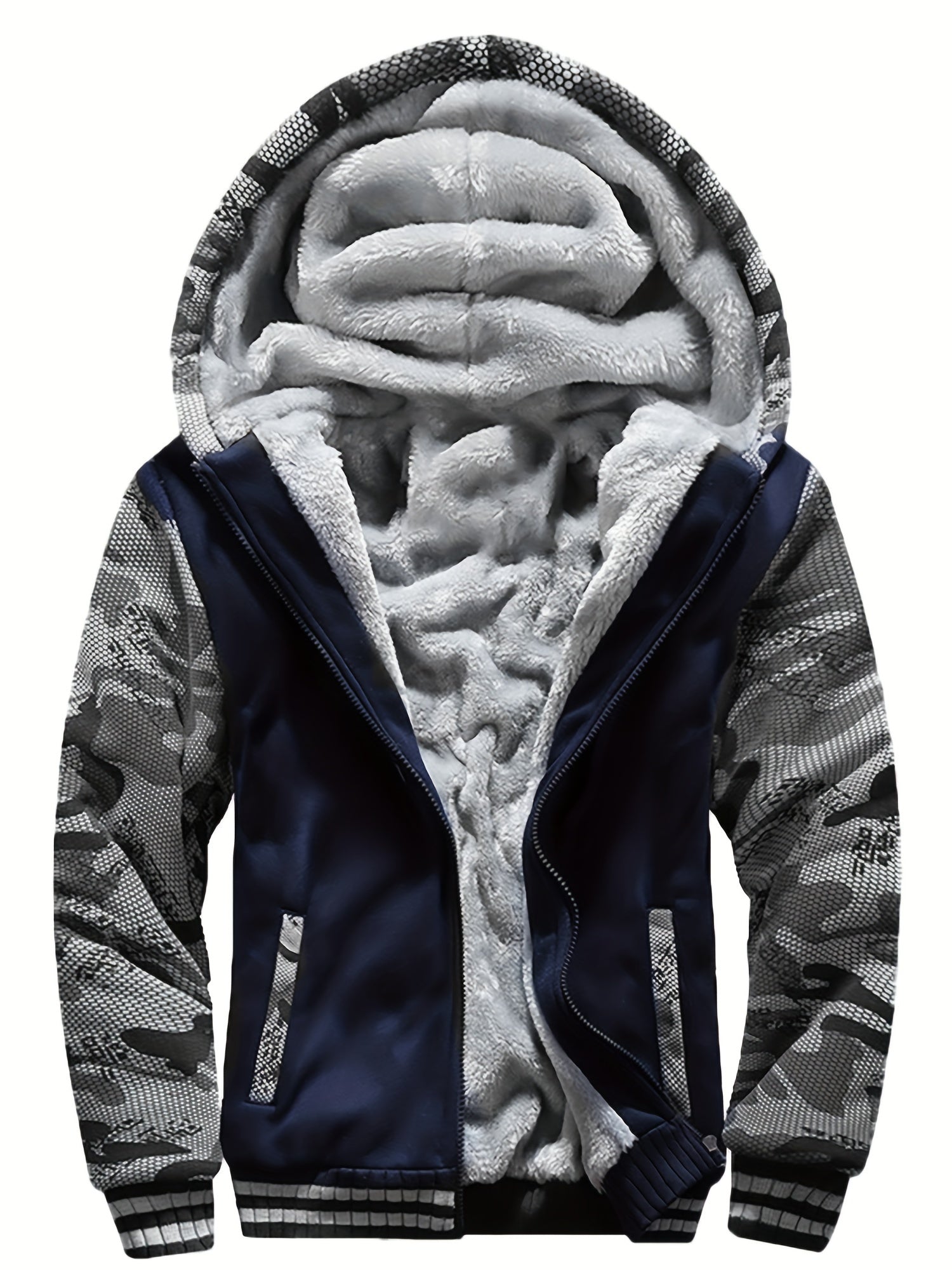 Herren-Fleecejacke | Winddicht, Freizeit | Normale Passform