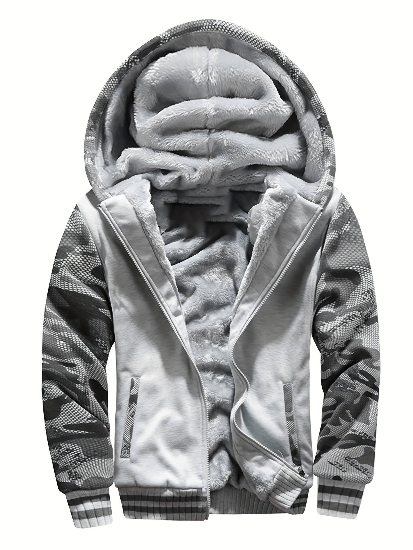 Herren-Fleecejacke | Winddicht, Freizeit | Normale Passform