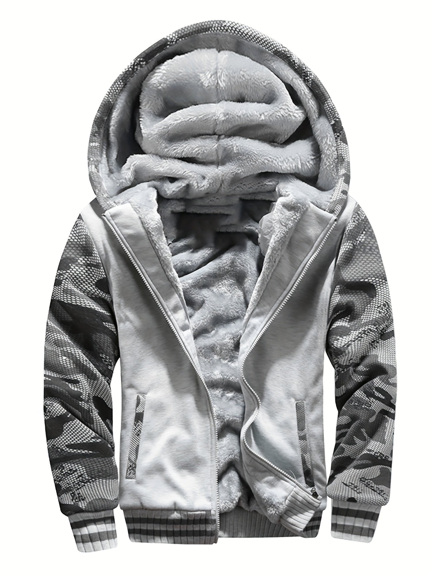 Herren-Fleecejacke | Winddicht, Freizeit | Normale Passform