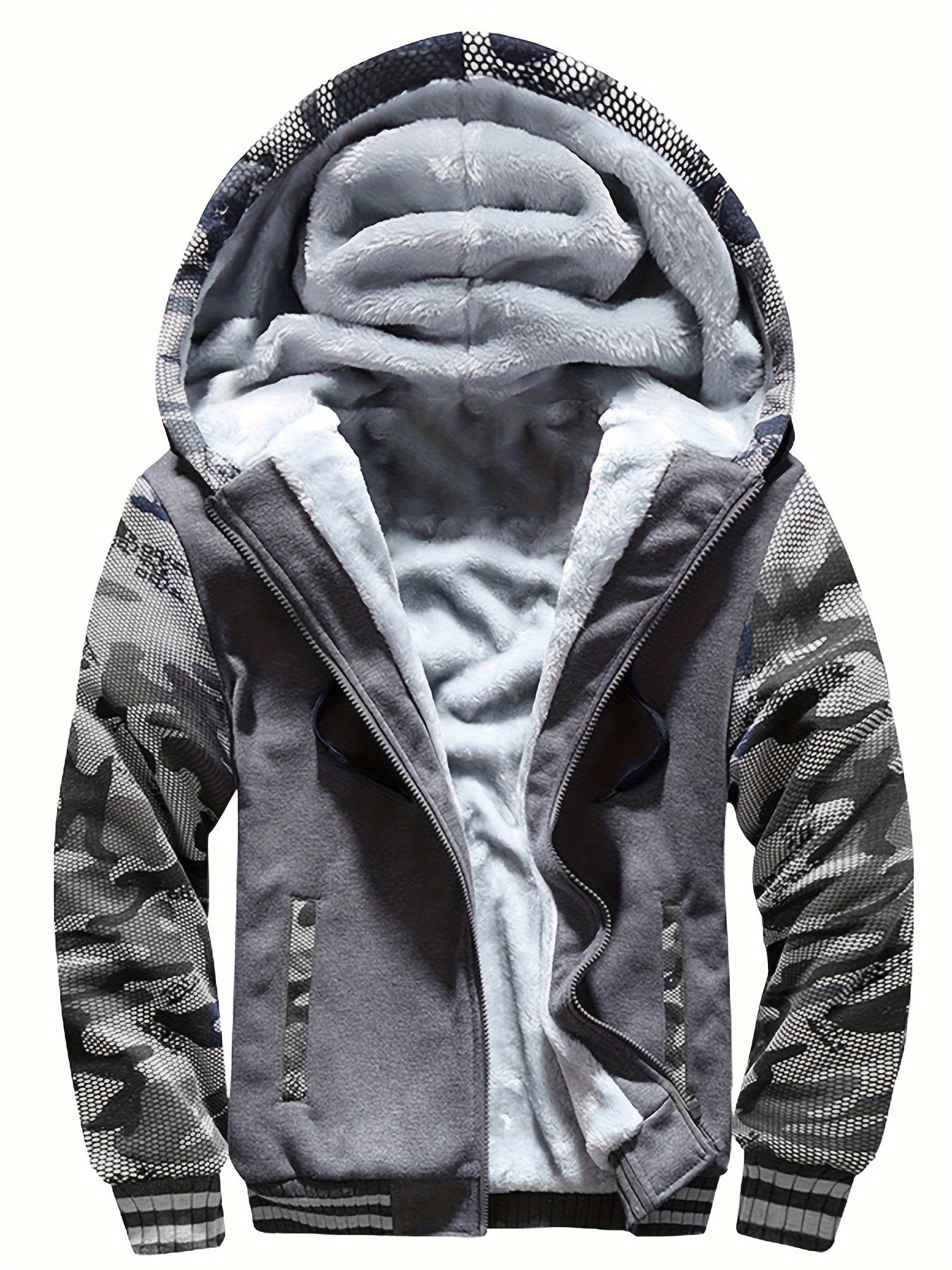 Herren-Fleecejacke | Winddicht, Freizeit | Normale Passform