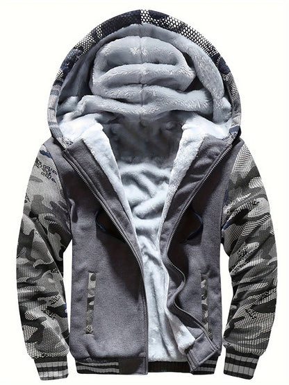 Herren-Fleecejacke | Winddicht, Freizeit | Normale Passform