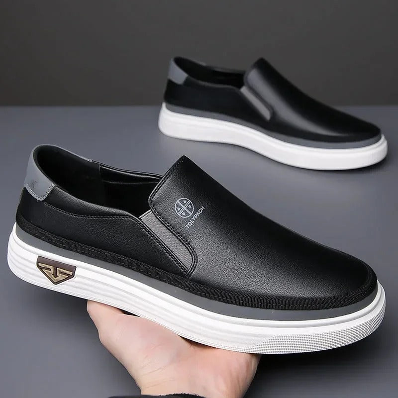 Herren Hausschuhe Slipper Einstieg Regular Fit mit Rutschfester Sohle 4