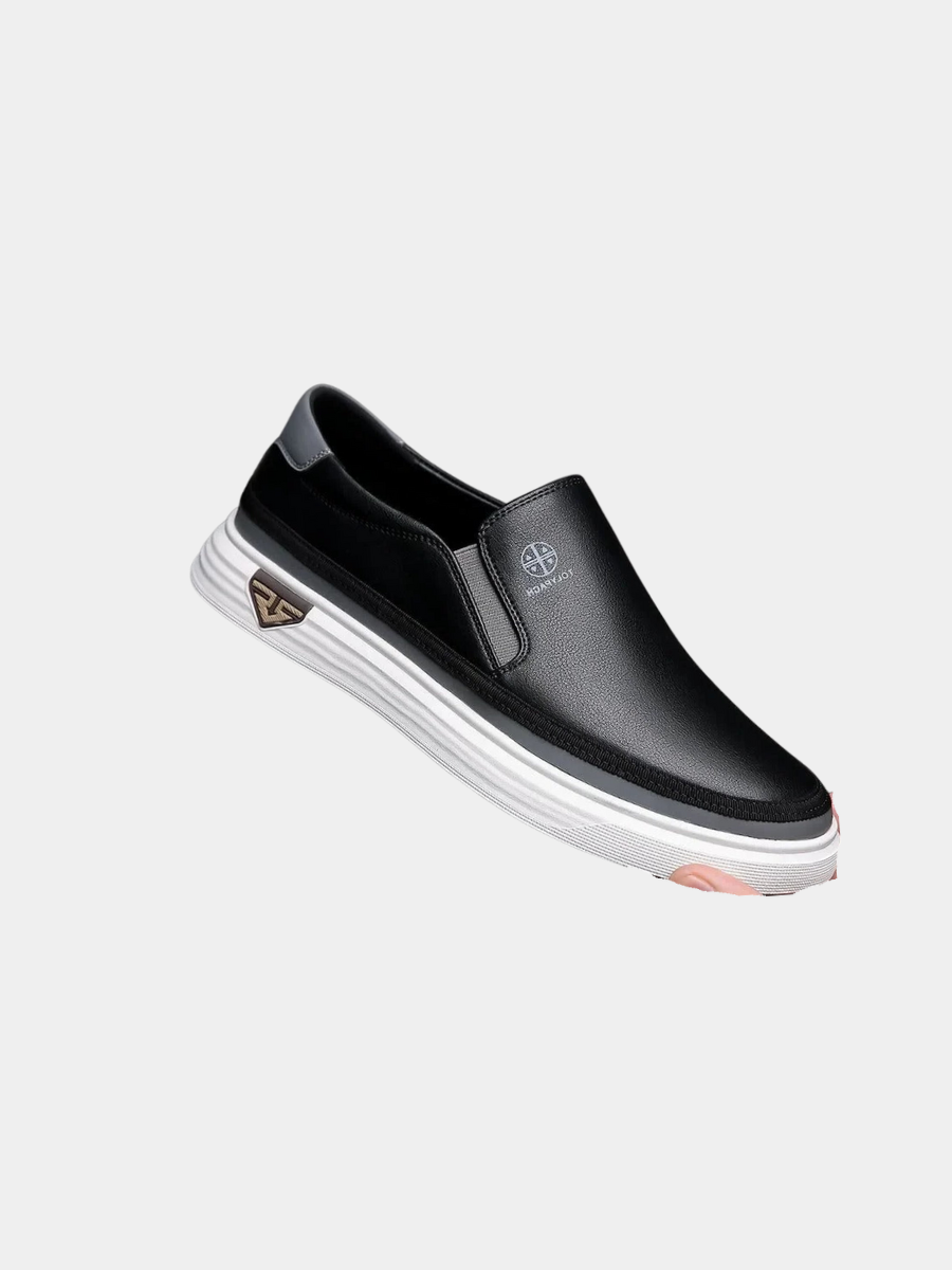 Herren Hausschuhe Slipper Einstieg Regular Fit mit Rutschfester Sohle 1