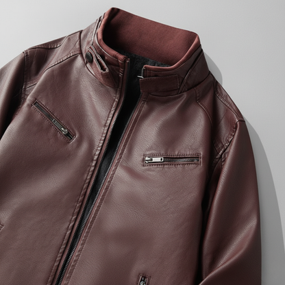 Herren Jacke Stehkragen Winterjacke Übergangsjacke Reißverschluss 4