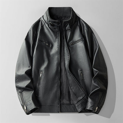 Herren Jacke Stehkragen Winterjacke Übergangsjacke Reißverschluss 5