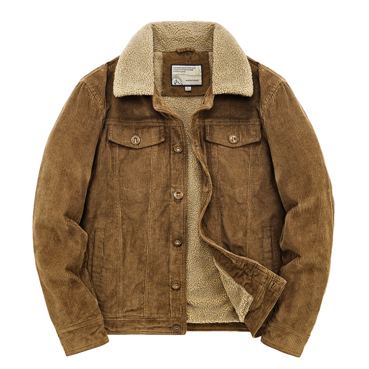 Cordjacke Herren | Warm & Sherpa-Gefüttert 2