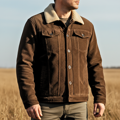 Cordjacke Herren | Warm & Sherpa-Gefüttert 3