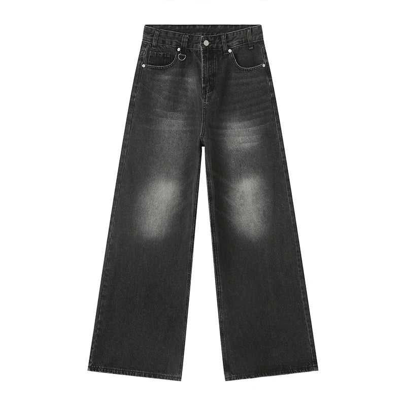Herren Loose Fit Baggy Jeans | Hohe Taille Retro