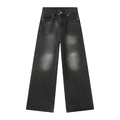 Herren Loose Fit Baggy Jeans | Hohe Taille Retro