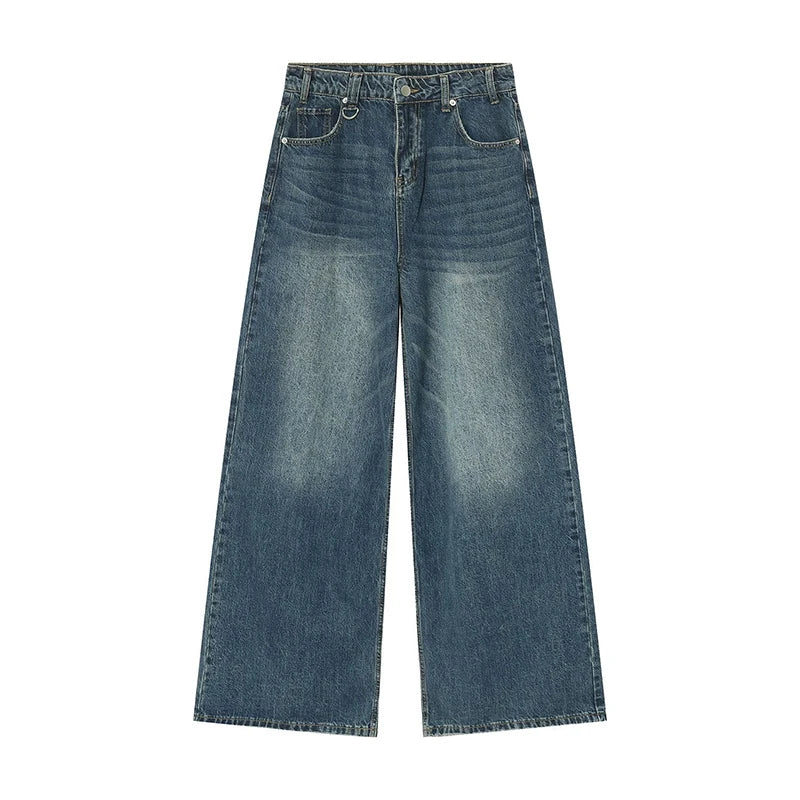 Herren Loose Fit Baggy Jeans | Hohe Taille Retro