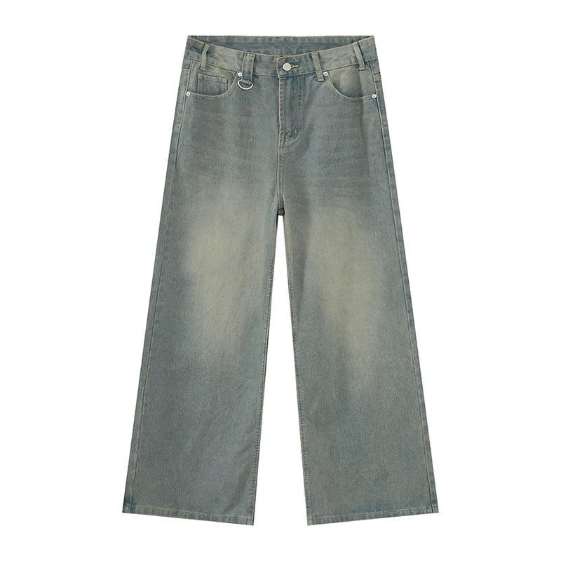 Herren Loose Fit Baggy Jeans | Hohe Taille Retro