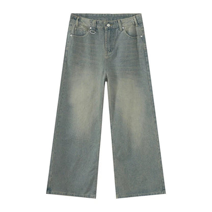 Herren Loose Fit Baggy Jeans | Hohe Taille Retro