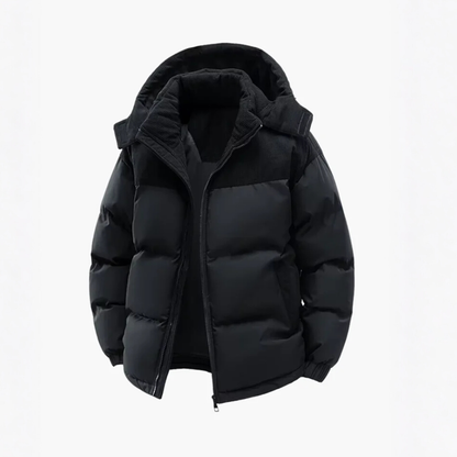 Herren Pufferjacke | Isoliert mit Kapuze für den Winter