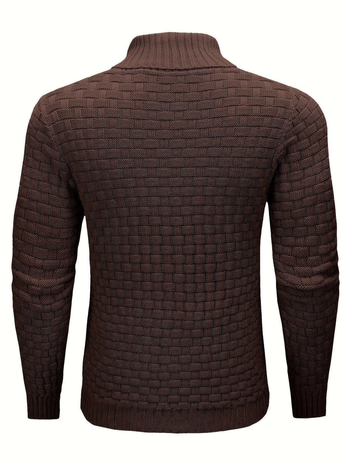 Aldric | Herren Strickpullover mit Schalkragen - Brown - Image 12