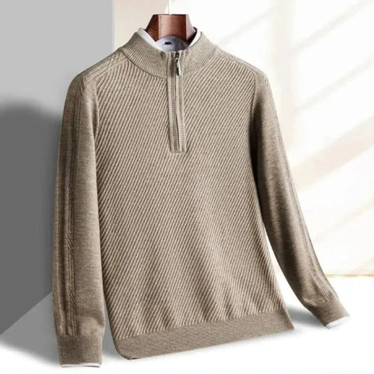 Herren-Strickpullover | Rippstrick, leicht | Normale Passform