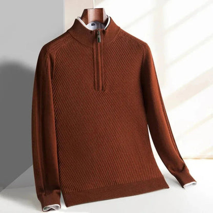 Herren-Strickpullover | Rippstrick, leicht | Normale Passform