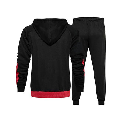 Herren-Trainingsanzug mit Kapuze, atmungsaktives Material | Normale Passform