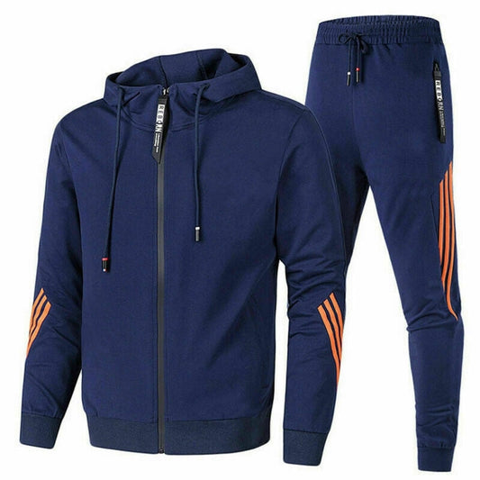Herren-Trainingsanzug | Normale Passform, atmungsaktives Material | Lässig
