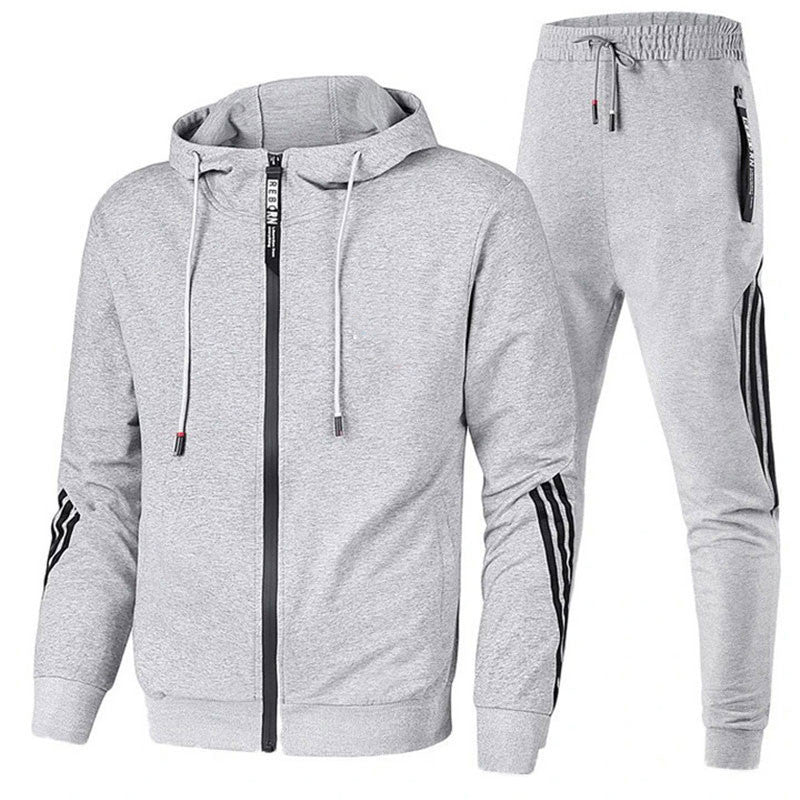 Herren-Trainingsanzug | Normale Passform, atmungsaktives Material | Lässig