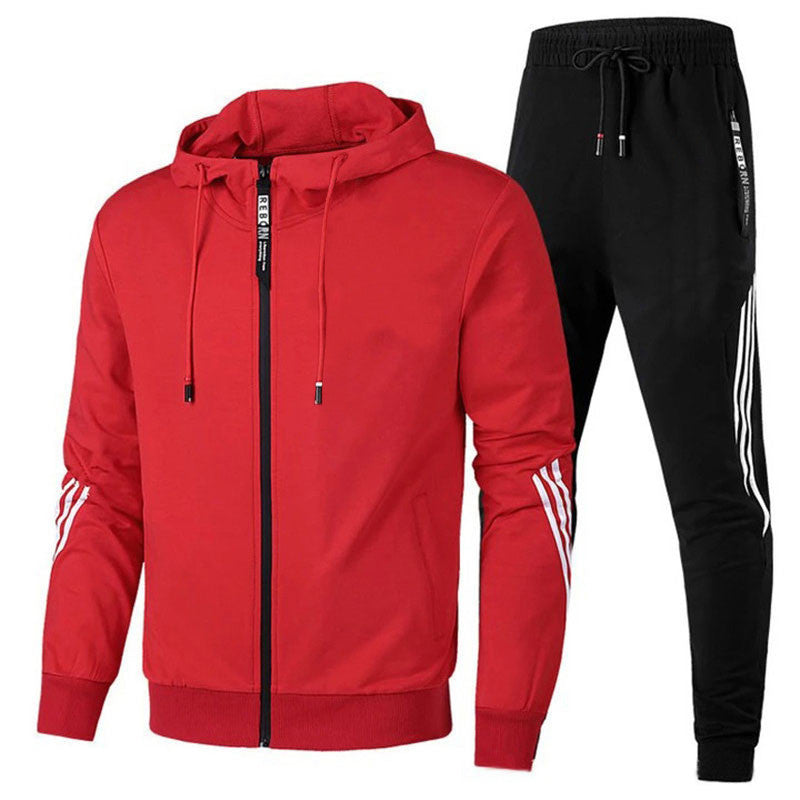 Herren-Trainingsanzug | Normale Passform, atmungsaktives Material | Lässig