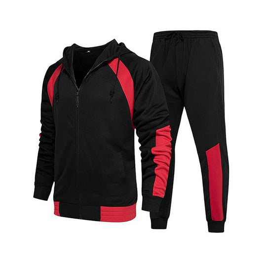 Herren-Trainingsanzug mit Kapuze, atmungsaktives Material | Normale Passform
