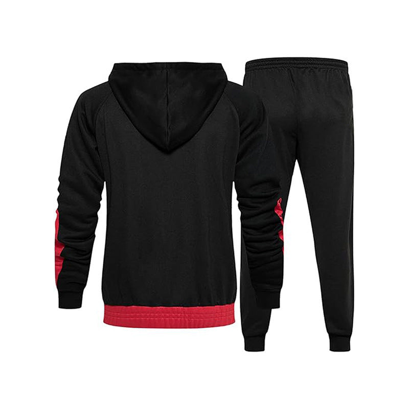 Herren-Trainingsanzug mit Kapuze, atmungsaktives Material | Normale Passform