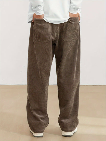 Herren Cordhose mit Taschen - Braun 3