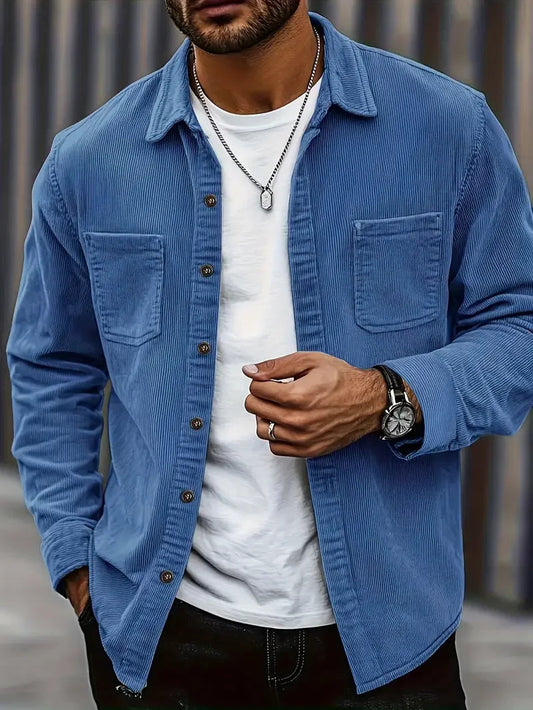Herren Cordjacke | Lässiger Schnitt mit Brusttaschen