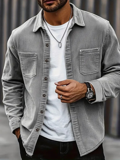 Herren Cordjacke | Lässiger Schnitt mit Brusttaschen