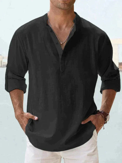 Henley Shirt Herren | Lässig & Elegant für Sommer & Urlaub