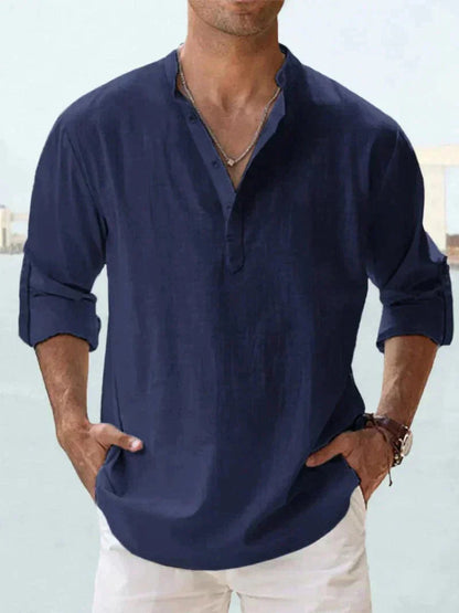 Henley Shirt Herren | Lässig & Elegant für Sommer & Urlaub